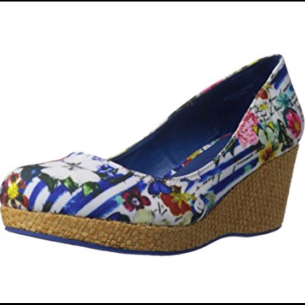 Brand New Desigual Floral Mary Wedge